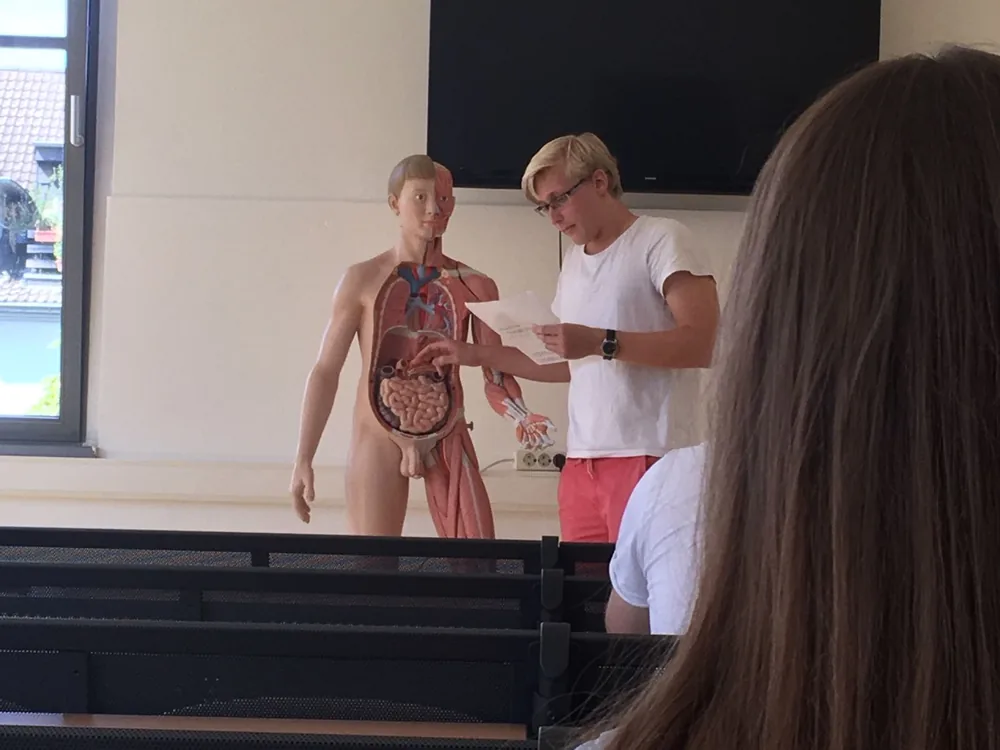 Anatomie-Unterricht am Modell
