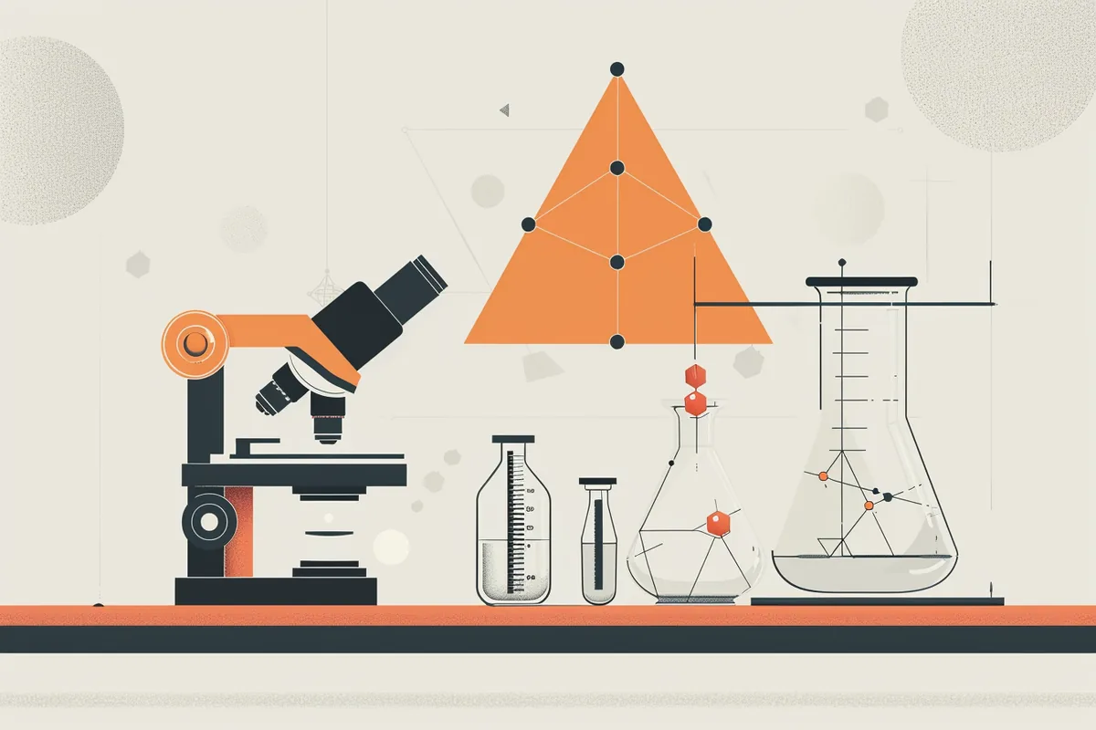 Illustration zum Thema Der Basiskenntnistest (BMS) im MedAT: Bio, Chemie, Physik & Mathe