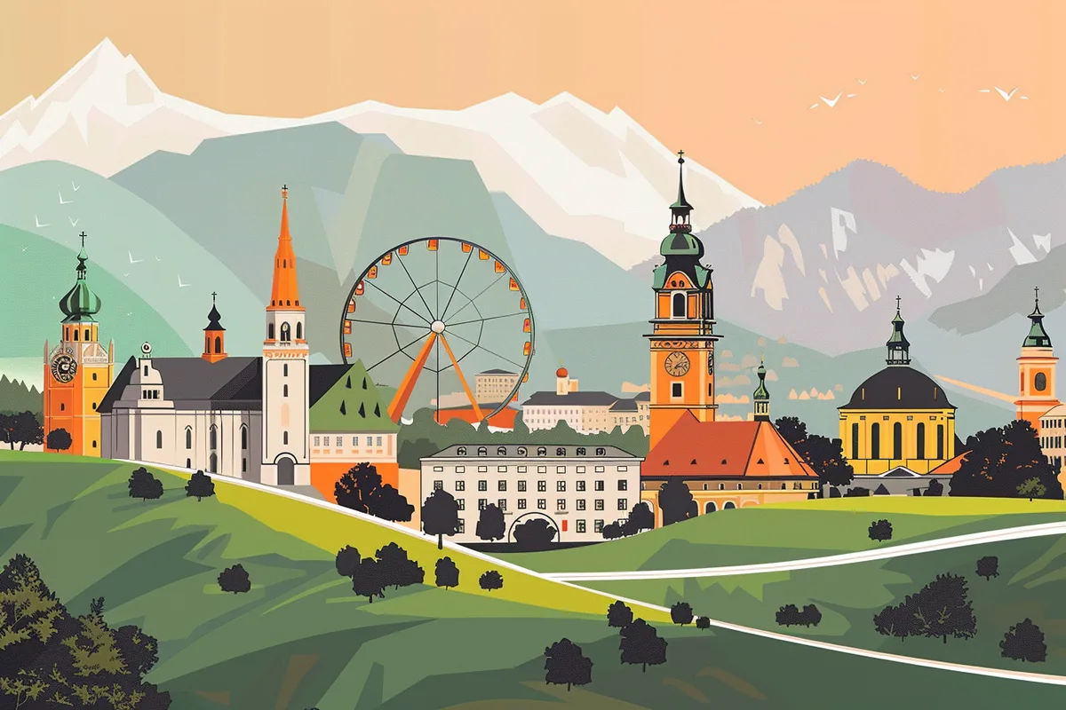 Illustration zum Thema MedAT-Standorte: Wien, Graz, Innsbruck und Linz im Vergleich