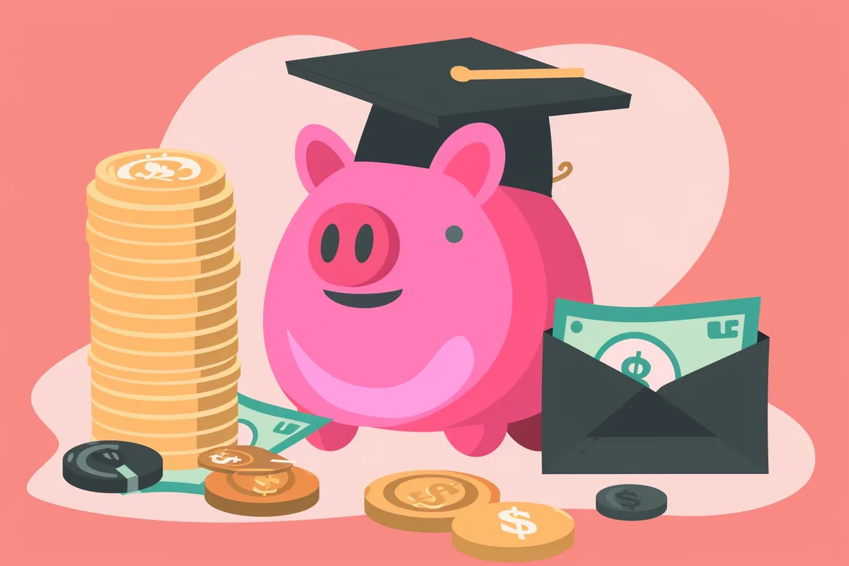 Illustration zum Thema Medizinstudium finanzieren: BAföG, Stipendien & Nebenjob