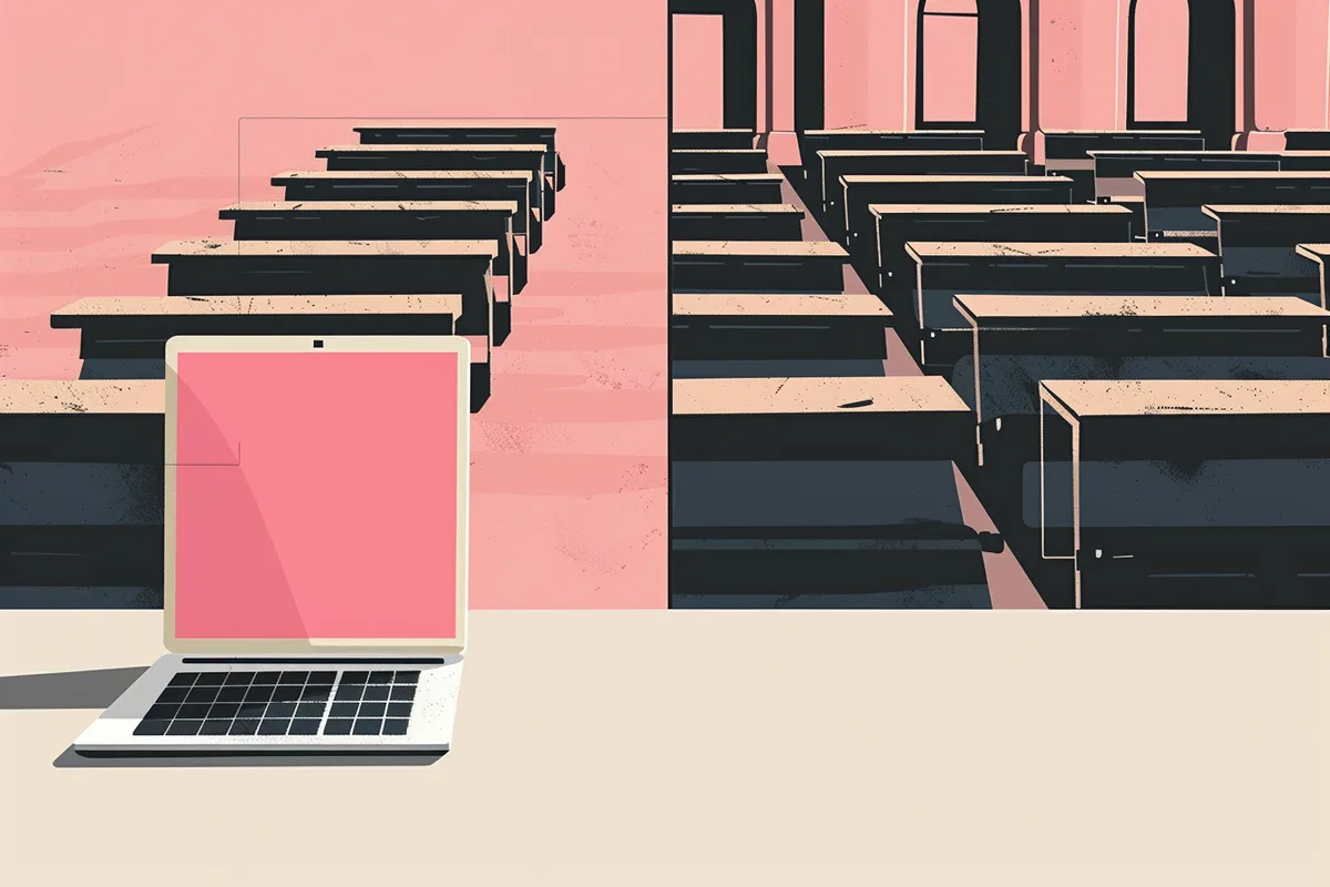 Illustration zum Thema Vorsemester online vs. Präsenz: Was passt zu Dir?