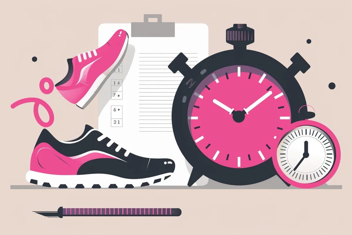 Illustration zum Thema Umgang mit Zeitdruck: Speed-Training für Aufnahmetests